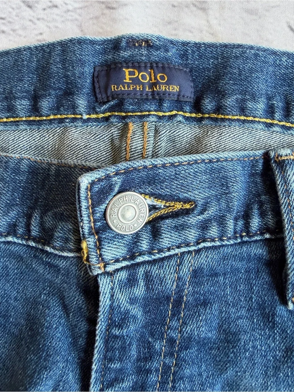 Polo RALPH LAUREN 36x34 THE VARICK SLIM STRAIGHT Mens Jeans Preppy Classic